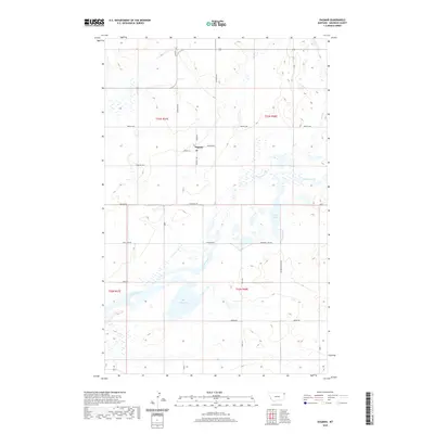2020 Map of Dagmar, 2020 Print