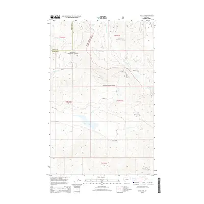2014 Map of Dahl Lake, 2014 Print