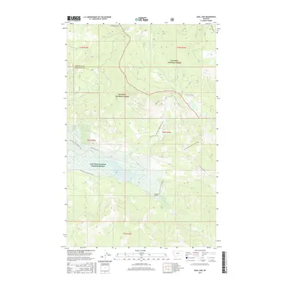 2017 Map of Dahl Lake, 2017 Print