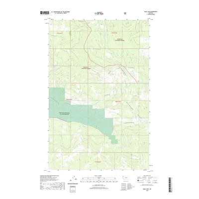 2020 Map of Dahl Lake, 2020 Print