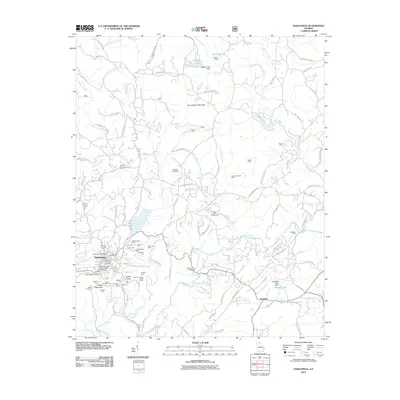 2011 Map of Dahlonega, 2011 Print