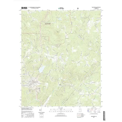 2017 Map of Dahlonega, 2017 Print