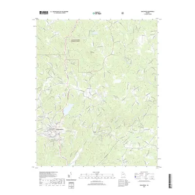 2020 Map of Dahlonega, 2020 Print