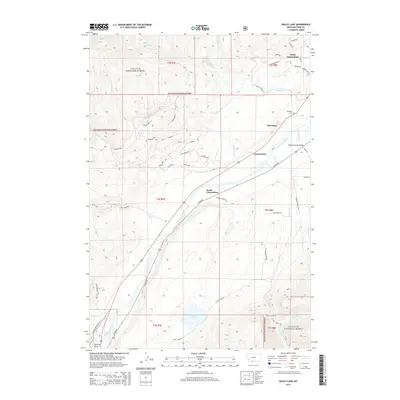 2014 Map of Dailey Lake, 2014 Print