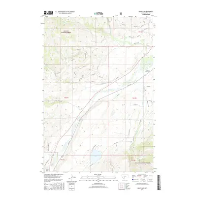 2017 Map of Dailey Lake, 2017 Print