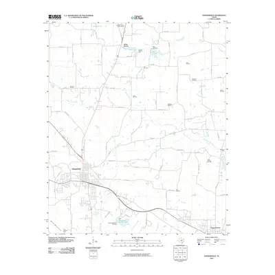 2010 Map of Daingerfield, 2010 Print
