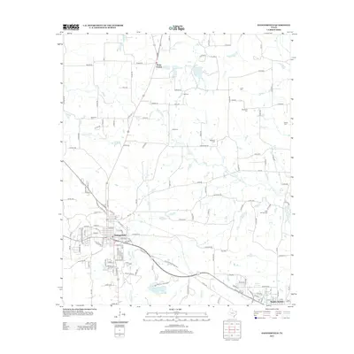 2013 Map of Daingerfield, 2013 Print
