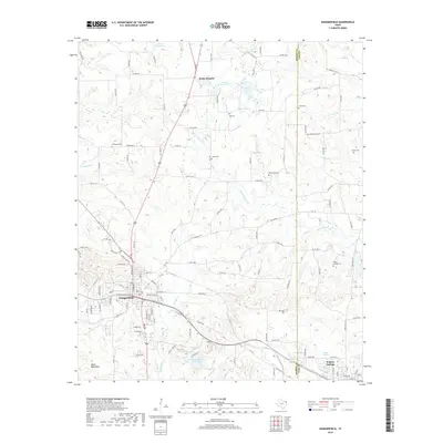 2019 Map of Daingerfield, 2019 Print