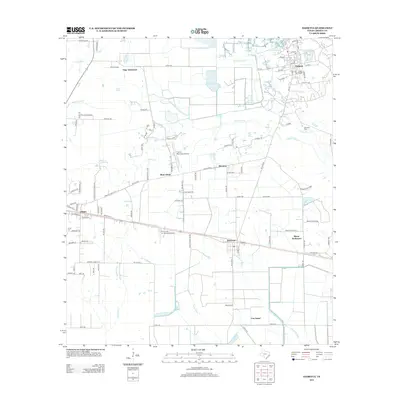 2013 Map of Daisetta, 2013 Print