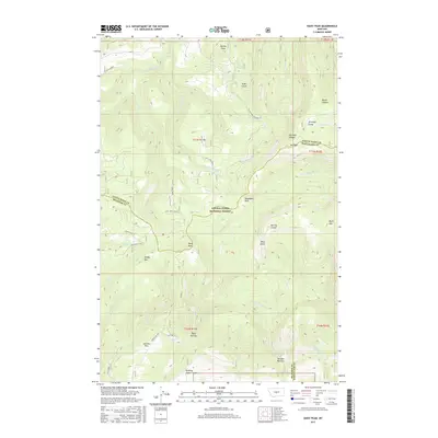2017 Map of Daisy Peak, 2017 Print