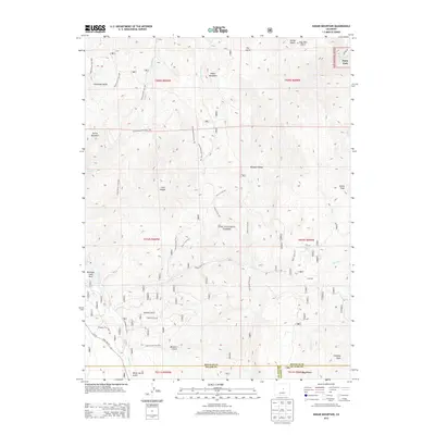 2013 Map of Dakan Mountain, 2013 Print