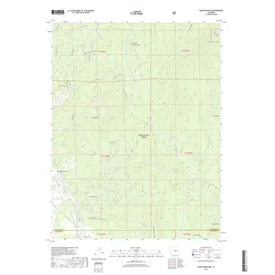 2019 Map of Dakan Mountain, 2019 Print
