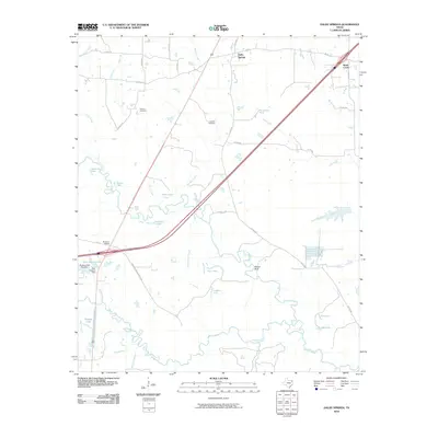 2010 Map of Dalby Springs, 2010 Print