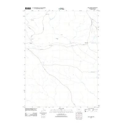 2012 Map of Dale Creek, 2012 Print