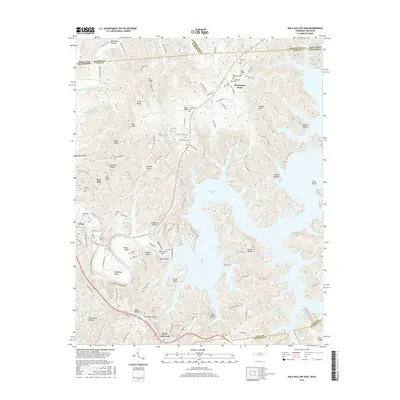 2016 Map of Dale Hollow Dam, 2016 Print