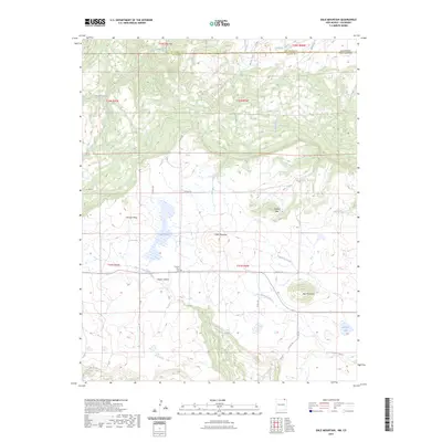 2023 Map of Dale Mountain, 2023 Print