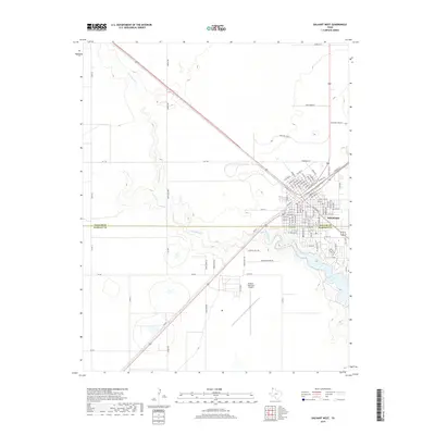 2019 Map of Dalhart West, 2019 Print