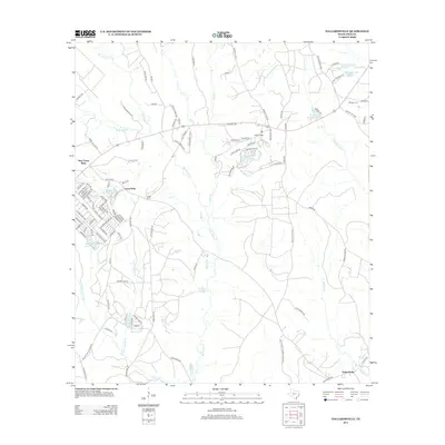 2013 Map of Dallardsville, 2013 Print