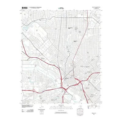 2010 Map of Dallas, 2010 Print