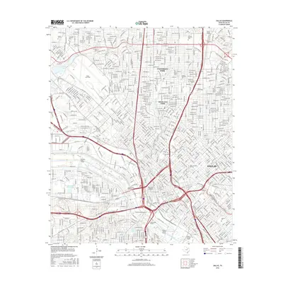 2016 Map of Dallas, 2016 Print