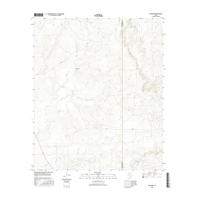 2016 Map of Dam Draw, 2016 Print