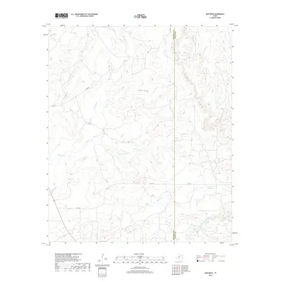 2019 Map of Dam Draw, 2019 Print