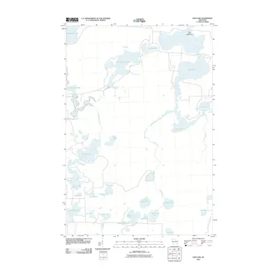 2010 Map of Dam Lake, 2010 Print