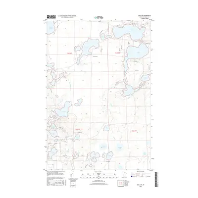 2015 Map of Dam Lake, 2015 Print