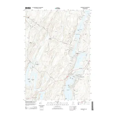 2014 Map of Damariscotta, 2014 Print