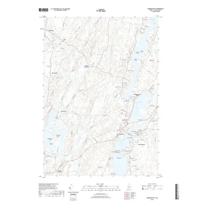 2018 Map of Damariscotta, 2018 Print