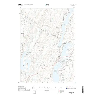 2021 Map of Damariscotta, 2021 Print