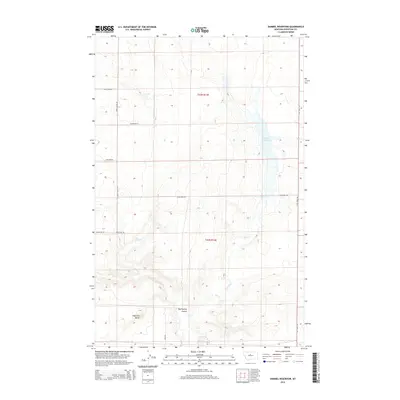 2014 Map of Dammel Reservoir, 2014 Print