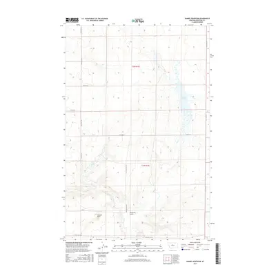 2017 Map of Dammel Reservoir, 2017 Print