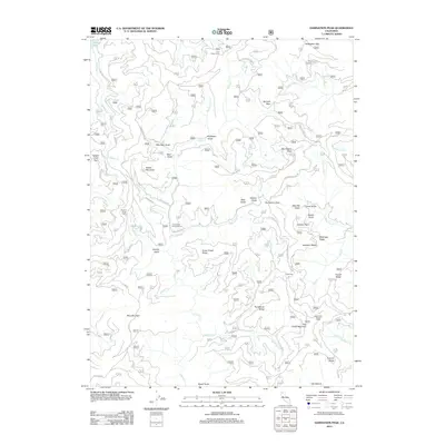 2012 Map of Damnation Peak, 2012 Print