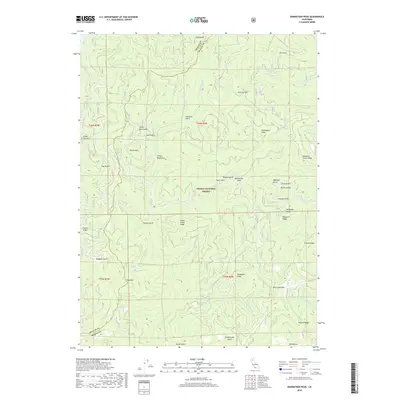2018 Map of Damnation Peak, 2018 Print