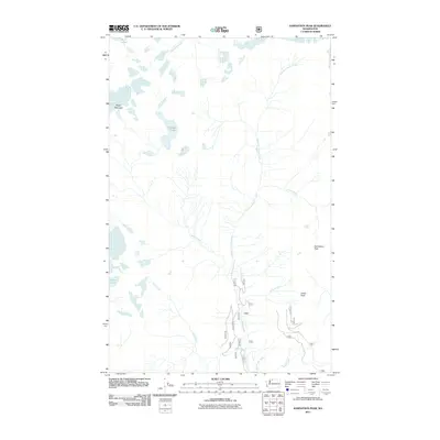 2011 Map of Damnation Peak, 2011 Print