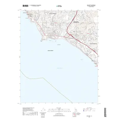 2018 Map of Dana Point, 2018 Print