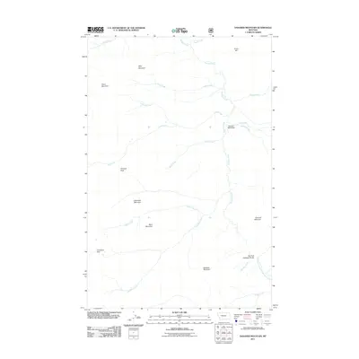 2011 Map of Danaher Mountain, 2011 Print
