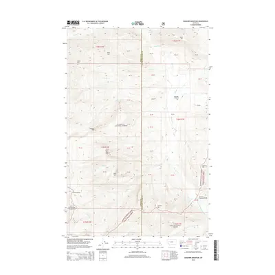 2014 Map of Danaher Mountain, 2014 Print