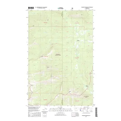 2017 Map of Danaher Mountain, 2017 Print