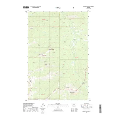 2020 Map of Danaher Mountain, 2020 Print
