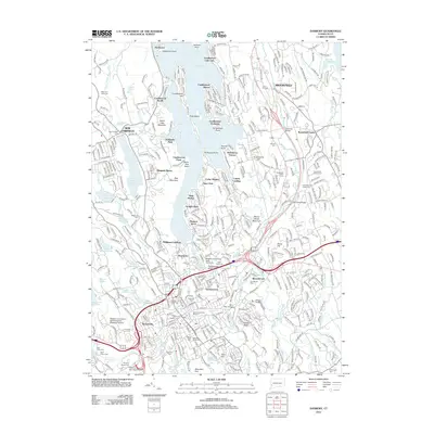 2012 Map of Danbury, 2012 Print