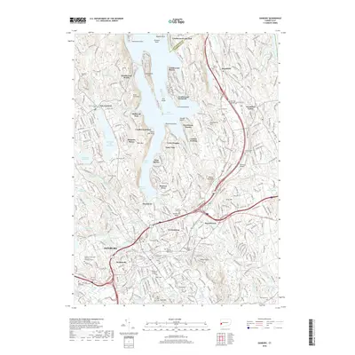 2018 Map of Danbury, 2018 Print