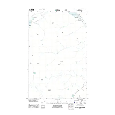 2011 Map of Dancing Lady Mountain, 2011 Print