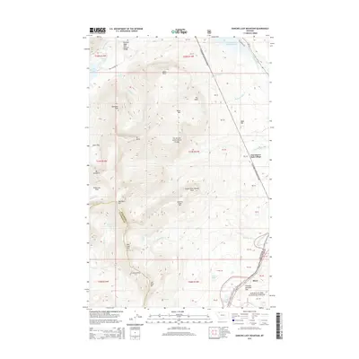 2014 Map of Dancing Lady Mountain, 2014 Print