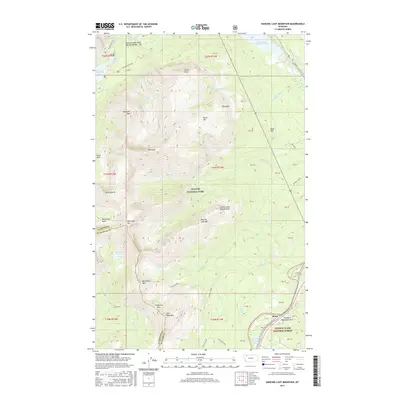 2017 Map of Dancing Lady Mountain, 2017 Print