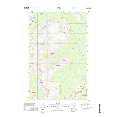 2020 Map of Dancing Lady Mountain, 2020 Print