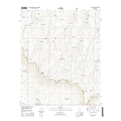 2014 Map of Dane Canyon, 2014 Print