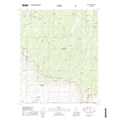 2018 Map of Dane Canyon, 2018 Print