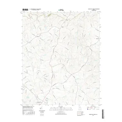 2017 Map of Danielsville North, 2017 Print